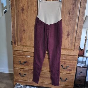 Indigo Blue Brand Purple Maternity Pants Jeans M
